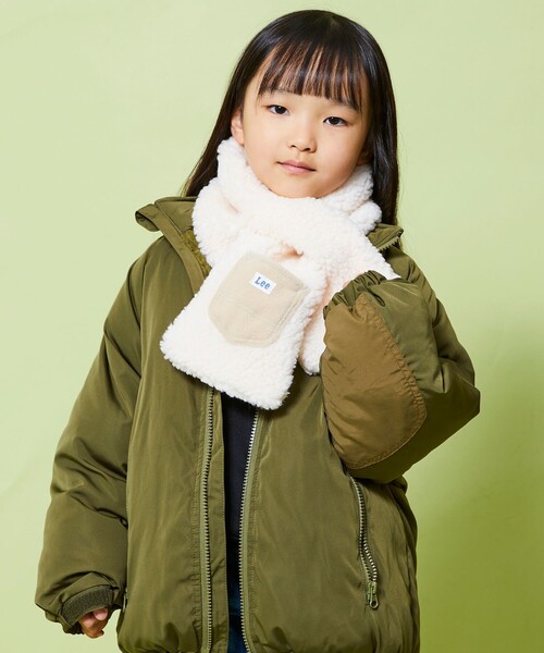 FREAK'S STORE(フリークスストア)の「限定展開 Lee/リー KIDS BOA MUFFLER / キッズ ボアマフラー / ボアフリース ネックウォーマー / LA0618(マフラー・キッズ・ブラック/グレー/オフホワイト・SMALL)」の2枚目の写真