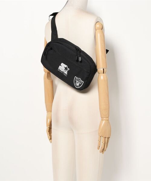 STARTER BLACK LABEL(スターターブラックレーベル)の「STARTER BLACK LABEL×NFL ヒップバッグ(ボディバッグ/ウエストポーチ・レディース・ブラック・FREE)」の5枚目の写真