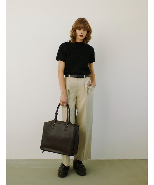 RANDEBOO（ランデブー）の「Charm cut vintage knit（ニット/セーター・レディース・アイボリー/グレー/ブラック・FREE）」の7枚目の写真