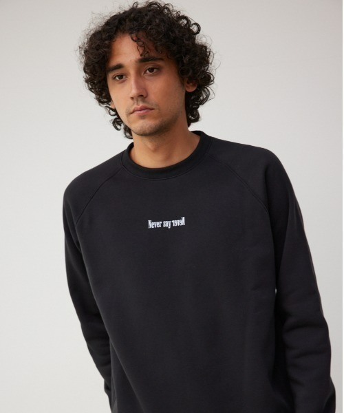 AZUL by moussy(アズールバイマウジー)の「裏起毛スウェットプルオーバー(Tシャツ/カットソー・メンズ・ホワイト/ブラック/グレー・LARGE/MEDIUM)」の2枚目の写真