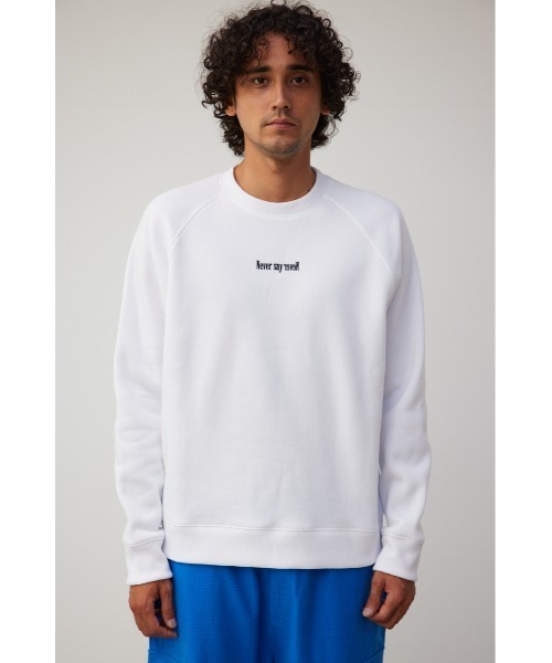 AZUL by moussy(アズールバイマウジー)の「裏起毛スウェットプルオーバー(Tシャツ/カットソー・メンズ・ホワイト/ブラック/グレー・LARGE/MEDIUM)」の7枚目の写真