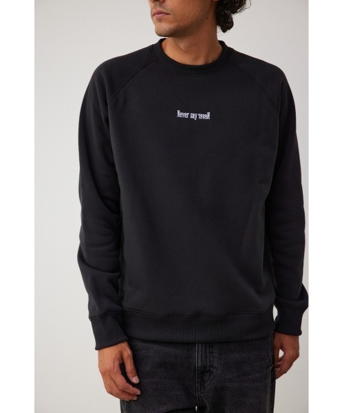 AZUL by moussy(アズールバイマウジー)の「裏起毛スウェットプルオーバー(Tシャツ/カットソー・メンズ・ホワイト/ブラック/グレー・LARGE/MEDIUM)」の13枚目の写真