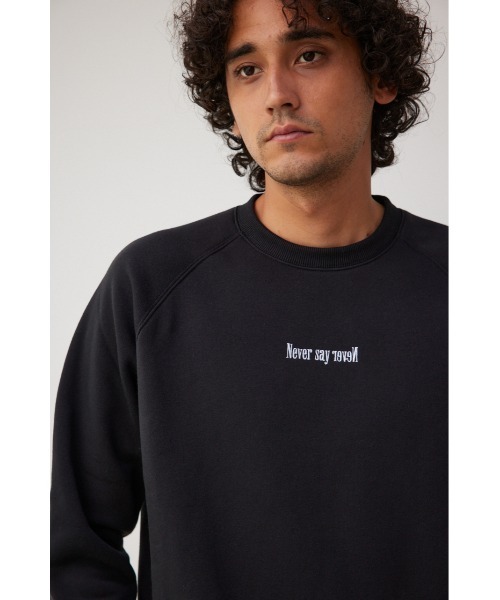 AZUL by moussy(アズールバイマウジー)の「裏起毛スウェットプルオーバー(Tシャツ/カットソー・メンズ・ホワイト/ブラック/グレー・LARGE/MEDIUM)」の14枚目の写真