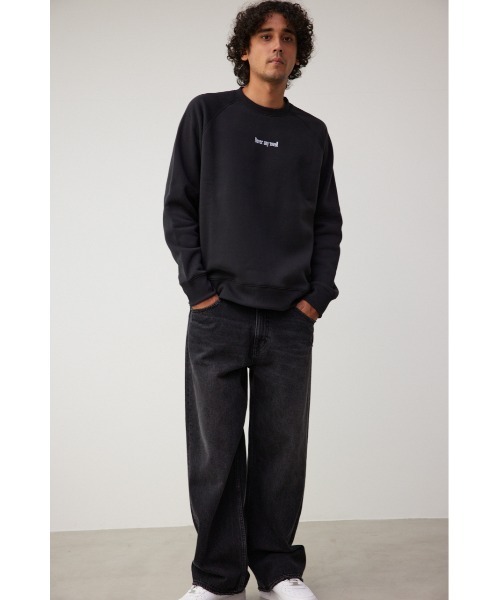 AZUL by moussy(アズールバイマウジー)の「裏起毛スウェットプルオーバー(Tシャツ/カットソー・メンズ・ホワイト/ブラック/グレー・LARGE/MEDIUM)」の15枚目の写真