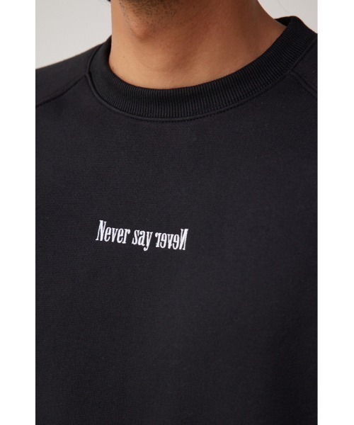 AZUL by moussy(アズールバイマウジー)の「裏起毛スウェットプルオーバー(Tシャツ/カットソー・メンズ・ホワイト/ブラック/グレー・LARGE/MEDIUM)」の19枚目の写真