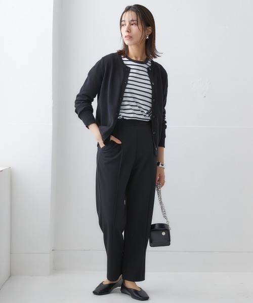 nissen（ニッセン）の「ベストセットアップ（ポケット付ベスト+パンツ）（スーツセット・レディース・ブラック/ベージュ/グレイッシュベージュ/グレー・LL/S/M/L/3L）」の6枚目の写真