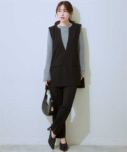 ベストセットアップ（ポケット付ベスト+パンツ）（スーツセット