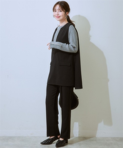 新品正規品【RUSSELUNO/5】中綿セットアップ　ベスト　パンツ セール】ベストセットアップ（ポケット付ベスト+パンツ）（スーツ