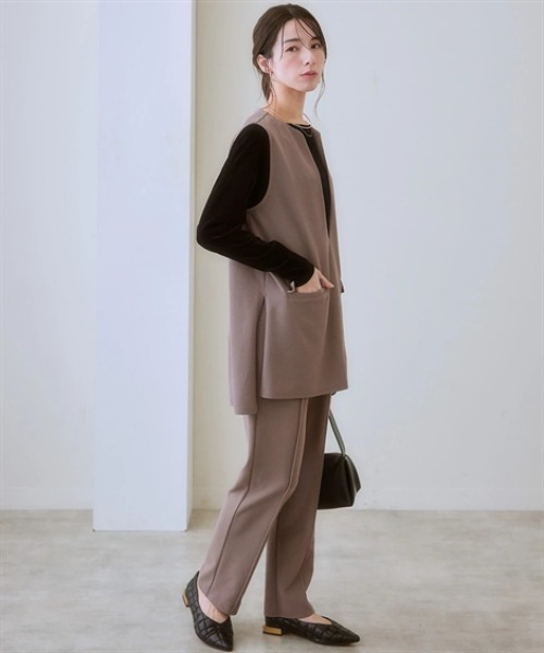 ベストセットアップ（ポケット付ベスト+パンツ）（スーツセット