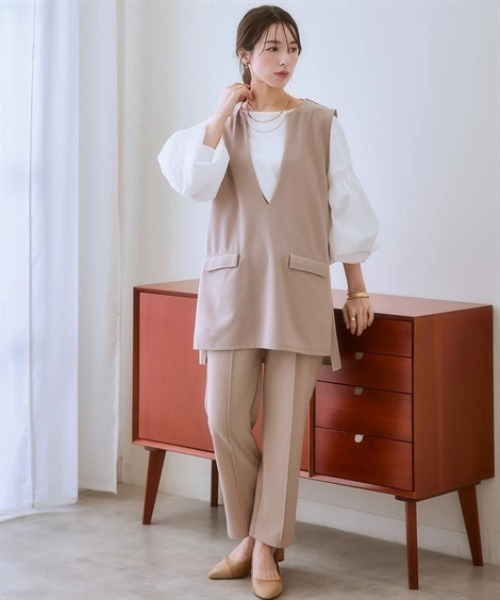 ベストセットアップ（ポケット付ベスト+パンツ）（スーツセット