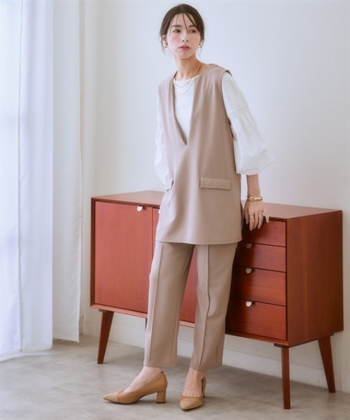 ベストセットアップ（ポケット付ベスト+パンツ）（スーツセット