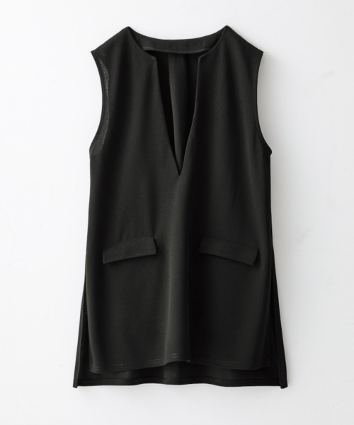 nissen（ニッセン）の「ベストセットアップ（ポケット付ベスト+パンツ）（スーツセット・レディース・ブラック/ベージュ/グレイッシュベージュ/グレー・LL/S/M/L/3L）」の19枚目の写真