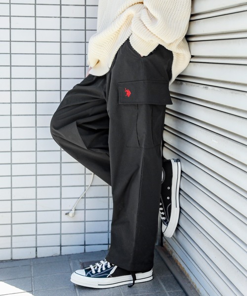 U.S. POLO ASSN.(ユーエスポロアッスン)の「U.S. POLO ASSN. ロゴ刺繍オーバーサイズカーゴパンツ(カーゴパンツ・メンズ・ブラック系/カーキ/ブラック/ベージュ/ネイビー/ブルー系/モカ・S/XL/L/M)」の10枚目の写真