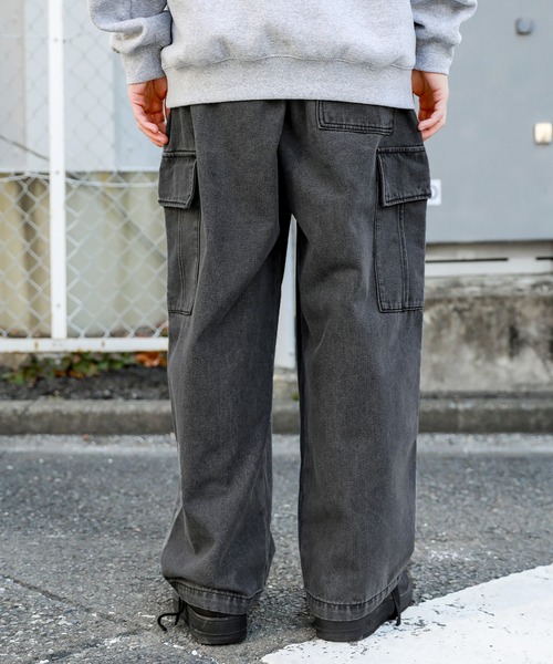 セール】U.S. POLO ASSN. ロゴ刺繍オーバーサイズカーゴパンツ