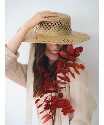 Ungrid | リボン付き透かし編みハット(ハット)