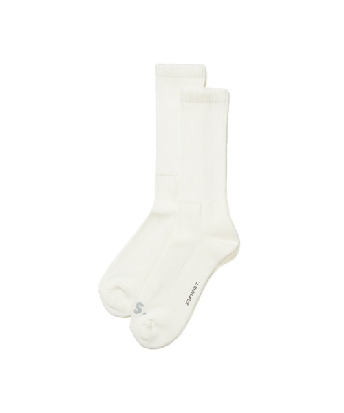 SOPHNET.(ソフネット)の「LOOSE RIBBED SOCKS(ソックス/靴下・メンズ・ホワイト/ブラック・LARGE/MEDIUM)」の2枚目の写真