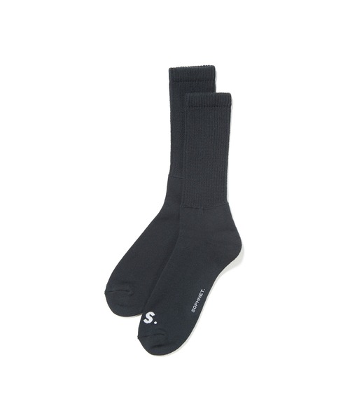 SOPHNET.(ソフネット)の「LOOSE RIBBED SOCKS(ソックス/靴下・メンズ・ホワイト/ブラック・LARGE/MEDIUM)」の1枚目の写真
