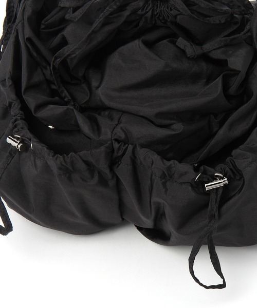 tiny tiny（ティニーティニー）の「ギャザードロストバッグ[tiny tiny(ティニーティニー)]（ショルダーバッグ・レディース・グリーン/アイボリー/ブラック/ブラック系その他/ピンク系その他/オレンジ・0）」の13枚目の写真