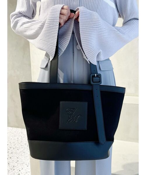 EATME（イートミー）の「ベルテッドトートバッグ（トートバッグ・レディース・ブラック/アイボリー・FREE）」の12枚目の写真