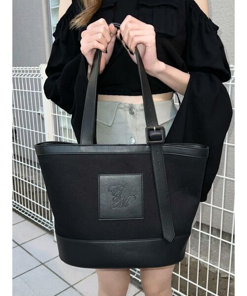 EATME（イートミー）の「ベルテッドトートバッグ（トートバッグ・レディース・ブラック/アイボリー・FREE）」の22枚目の写真