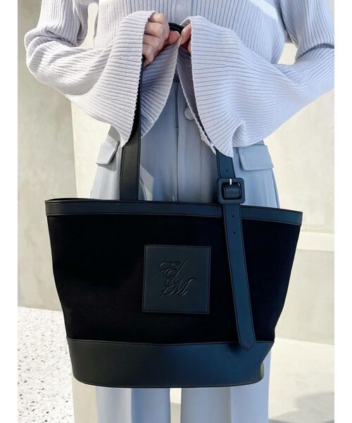 EATME（イートミー）の「ベルテッドトートバッグ（トートバッグ・レディース・ブラック/アイボリー・FREE）」の21枚目の写真