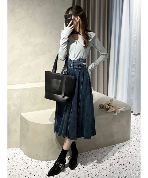 EATME（イートミー）の「ベルテッドトートバッグ（トートバッグ・レディース・ブラック/アイボリー・FREE）」の20枚目の写真