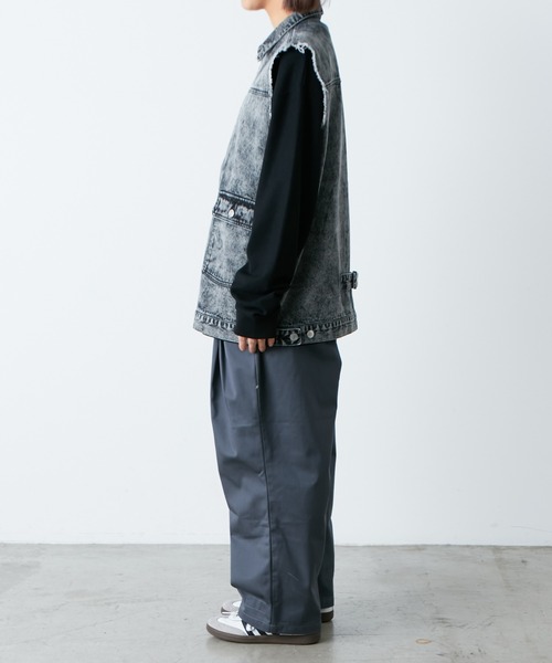 SOUNDSGOOOOD（サウンズグッド）の「■【SOUNDS GOOOOD / サウンズグッド】デニムベスト（ベスト・メンズ・サックスブルー/ブラック・ONE SIZE）」の15枚目の写真