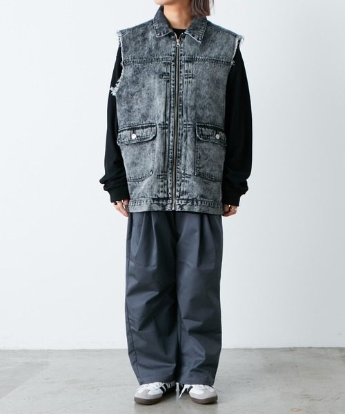 SOUNDSGOOOOD（サウンズグッド）の「■【SOUNDS GOOOOD / サウンズグッド】デニムベスト（ベスト・メンズ・サックスブルー/ブラック・ONE SIZE）」の17枚目の写真