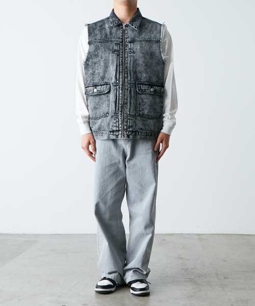 SOUNDSGOOOOD（サウンズグッド）の「■【SOUNDS GOOOOD / サウンズグッド】デニムベスト（ベスト・メンズ・サックスブルー/ブラック・ONE SIZE）」の20枚目の写真