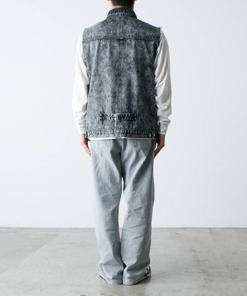 SOUNDSGOOOOD（サウンズグッド）の「■【SOUNDS GOOOOD / サウンズグッド】デニムベスト（ベスト・メンズ・サックスブルー/ブラック・ONE SIZE）」の21枚目の写真