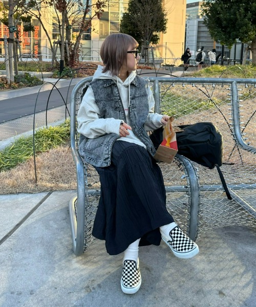 SOUNDSGOOOOD（サウンズグッド）の「■【SOUNDS GOOOOD / サウンズグッド】デニムベスト（ベスト・メンズ・サックスブルー/ブラック・ONE SIZE）」の9枚目の写真