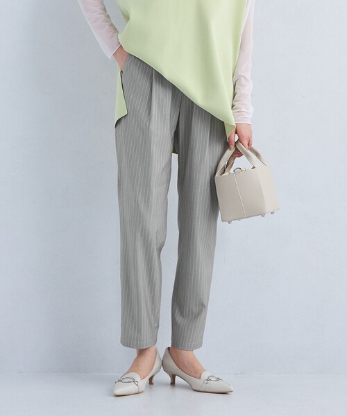 green label relaxing（グリーンレーベルリラクシング）の「【WEB限定】［size SHORT/TALLあり］T/R/PU オルマイ テーパード パンツ（その他パンツ・レディース・ブラック/ダークグレー/その他1/ライラック・40/38/42/36/34/SHORT/TALL）」の4枚目の写真