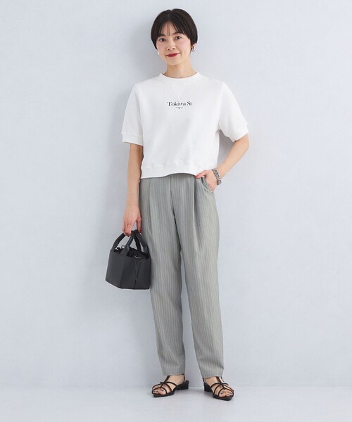 green label relaxing（グリーンレーベルリラクシング）の「【WEB限定】［size SHORT/TALLあり］T/R/PU オルマイ テーパード パンツ（その他パンツ・レディース・ブラック/ダークグレー/その他1/ライラック・40/38/42/36/34/SHORT/TALL）」の17枚目の写真