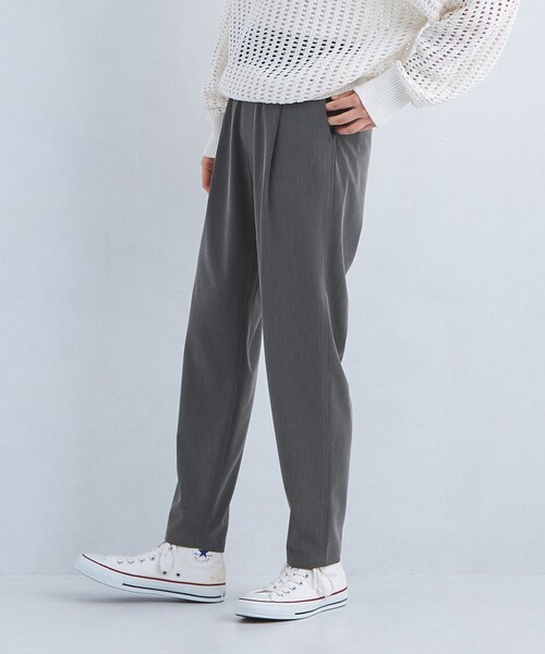 green label relaxing（グリーンレーベルリラクシング）の「【WEB限定】［size SHORT/TALLあり］T/R/PU オルマイ テーパード パンツ（その他パンツ・レディース・ブラック/ダークグレー/その他1/ライラック・40/38/42/36/34/SHORT/TALL）」の6枚目の写真