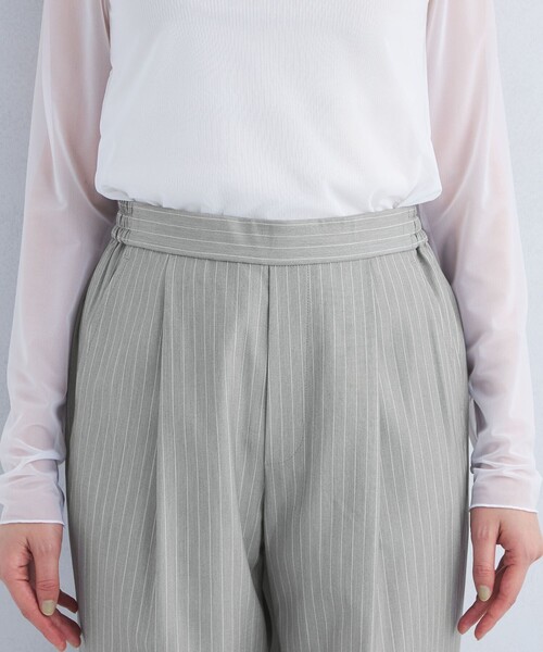 green label relaxing（グリーンレーベルリラクシング）の「【WEB限定】［size SHORT/TALLあり］T/R/PU オルマイ テーパード パンツ（その他パンツ・レディース・ブラック/ダークグレー/その他1/ライラック・40/38/42/36/34/SHORT/TALL）」の19枚目の写真