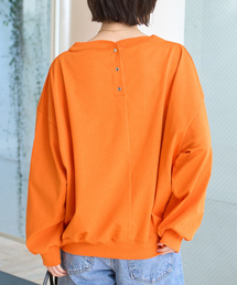 ゆるシルエットバックヘンリーカットプルオーバー