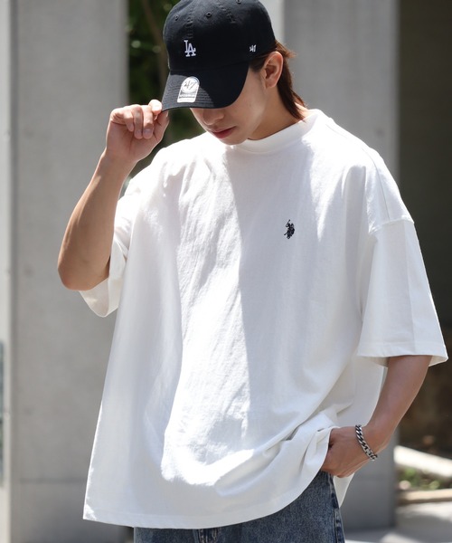U.S. POLO ASSN. — оверсайз поло с понеро‑вышивкой и шорт‑слив T‑shirt