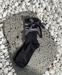 ipugo（イプゴ）の「ipugo/イプゴ バックリボン付きロゴソックス（ソックス/靴下）」