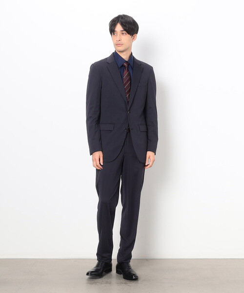 COMME CA ISM（コムサイズム）の「【イージーケア】市松柄 形態安定 ドレスシャツ（ビジネスシャツ・メンズ・ホワイト/ネイビー・SMALL/MEDIUM/LARGE/X-LARGE）」の9枚目の写真