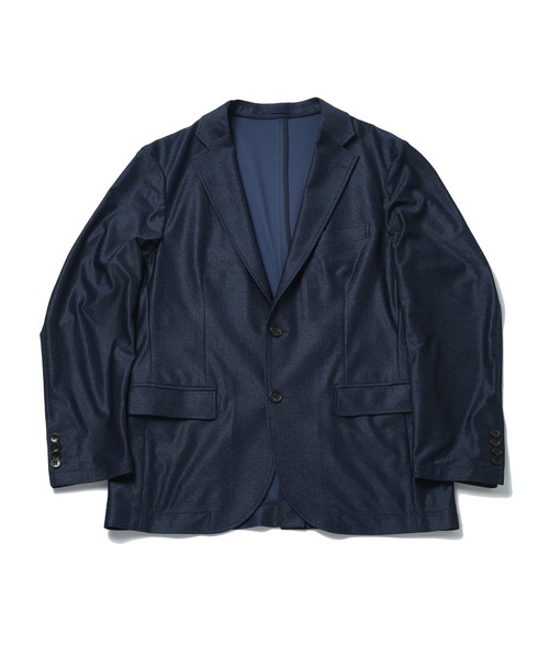 CROWDED CLOSET(クラウデッドクローゼット)の「<イージーケア>プリントテーラードジャケット(セットアップ対応)(テーラードジャケット・メンズ・グレー/ネイビー・04/02/01/03)」の8枚目の写真