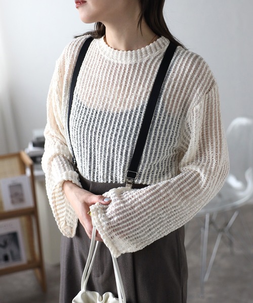 トップス amam123 2wayシアーフリルBL|ems excite | RETRO GIRL ONLINE STORE