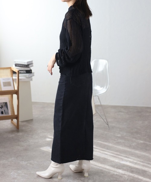 セール】シアーメッシュトップス（Tシャツ/カットソー）｜ap retro