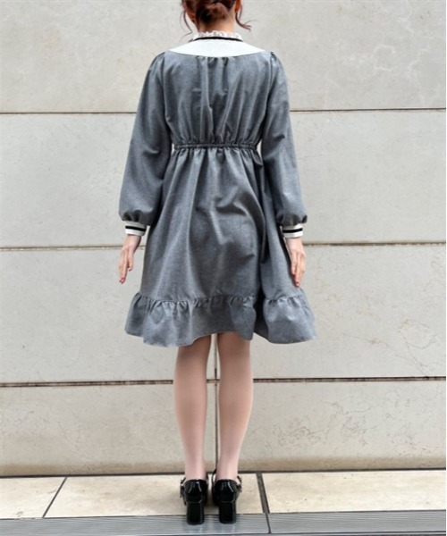 axes femme(アクシーズファム)の「ドーリーワンピース(ワンピース・レディース・グレー/ベージュ/ネイビー・FREE)」の6枚目の写真