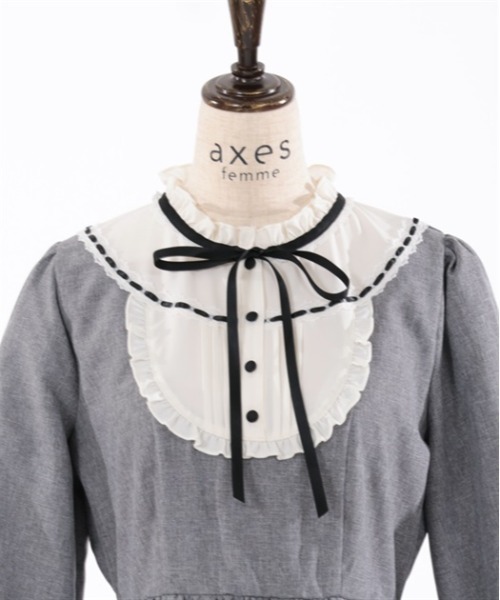 axes femme(アクシーズファム)の「ドーリーワンピース(ワンピース・レディース・グレー/ベージュ/ネイビー・FREE)」の12枚目の写真