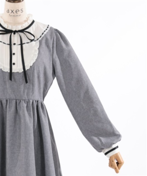 axes femme(アクシーズファム)の「ドーリーワンピース(ワンピース・レディース・グレー/ベージュ/ネイビー・FREE)」の14枚目の写真