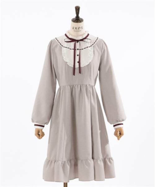 axes femme(アクシーズファム)の「ドーリーワンピース(ワンピース・レディース・グレー/ベージュ/ネイビー・FREE)」の16枚目の写真