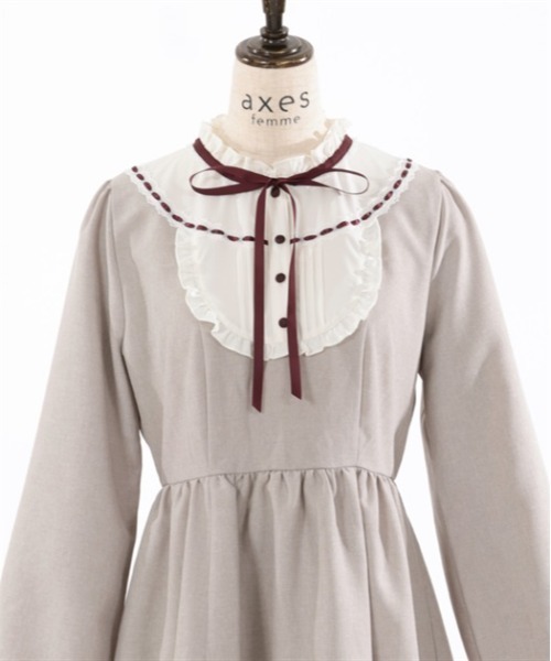 axes femme(アクシーズファム)の「ドーリーワンピース(ワンピース・レディース・グレー/ベージュ/ネイビー・FREE)」の19枚目の写真