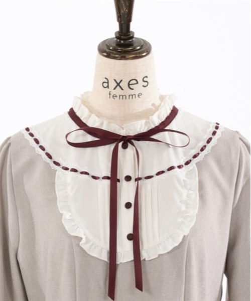 axes femme(アクシーズファム)の「ドーリーワンピース(ワンピース・レディース・グレー/ベージュ/ネイビー・FREE)」の21枚目の写真