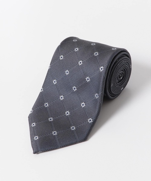 URBAN RESEARCH DOORS(アーバンリサーチドアーズ)の「LIFE STYLE TAILOR 24SS国内生地タイ小紋1(ネクタイ・メンズ・グレー/ネイビー・-)」の4枚目の写真