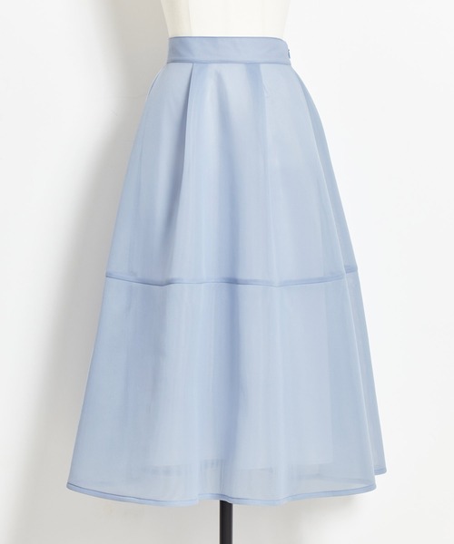 NOELA(ノエラ)の「ダンボールオーガンジースカート(スカート・レディース・ブラック/ライトグリーン/サックスブルー・S/M)」の8枚目の写真